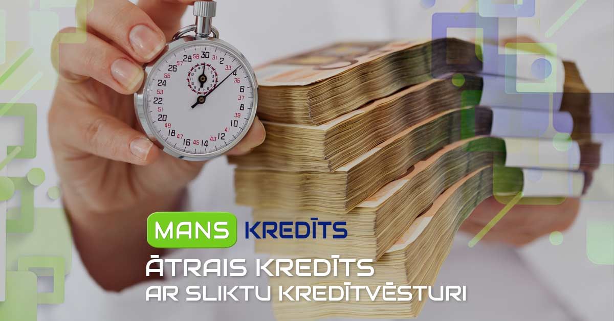 bilde ātrais kredīts ar sliktu kredītvēsturi